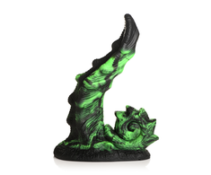 Xr Brands Creature Cocks Glowzilla Silicone Fantasy Model, Glow-in-the-Dark Žalias/Juodas