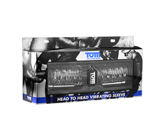 XR Brands Head-To-Head Dual Vibrating Intimate System Transparent