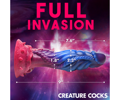 XR Brands Intruder Silicone Intimate Device Violetinė Fantasy Edition