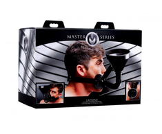 XR Brands Latrine Extreme Adjustable Funnel Gag System Juodas