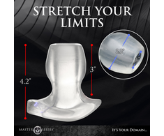 XR Brands Light-Tunnel Intimate LED Tunnel Plug Medium Clear