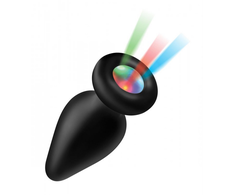 Xr Brands Light-Up Silicone LED Plug Small - Multicolor Light Ekranas