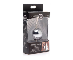 XR Brands Oppressor's Orb Stainless Steel Weighted Ball 227g with Connector