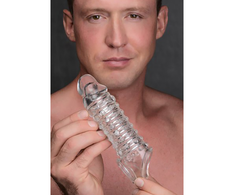 XR Brands Lover Enhancer Sleeve 2/4 cm Soft TPR Transparent Extension