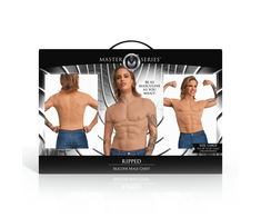 Xr Brands Ripped Silicone Male Chest by Ripped - Large Anatomical Muscle Shirt