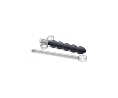XR Brands Silicone Links XL Lubricant Applicator - 5-Loop, Juodas