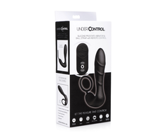 XR Brands Prostatic Model Silicone Ring &amp; Remote Control, Juodas