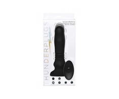 XR Brands Silicone Swelling Thrust Plug Juodas Remote Control 12 cm