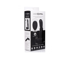 XR Brands Silicone Motion System Plug with Remote Control, Juodas