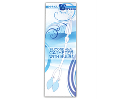 Xr Brands CleanStream Silicone Double Bulb Intimate Cleansing Catheter 35cm