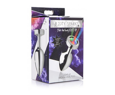 Xr Brands Light Up Medium LED Aliuminio Plug - Multicolor Lighting Effect