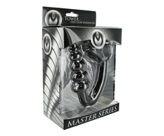 XR Brands Tower Intimate Strap System with Graduated Plug Juodas