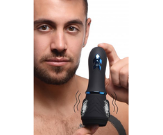 XR Brands Turbo Silicone Intimate Head Stimulator Rechargeable Juodas