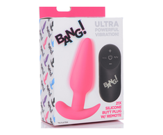 Xr Brands BANG Wireless Silicone Plug with 21 Vibration Modes &amp; Remote Control