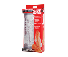 Xr Brands Master Series Vibrating TPR Intimate Sleeve Clear 3.5in