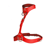 Xr Brands Vixen Chest Harness Vegan Leather Raudona Adjustable Women’s Model
