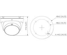 AHD, HD-CVI, HD-TVI, PAL KAMERA HAC-T2A21-U-0280B - 1080p 2.8mm DAHUA