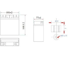 AKUMULIATORIUS 12.8V/18AH/LIFEPO4-MWLJ MW Power