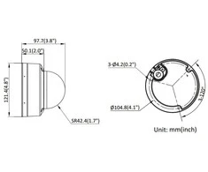 „Hikvision“ kupolinė vaizdo kamera DS-2CD2143G2-LIS2U 2,8 mm (4 MP, „AcuSense“, IR+LED 30 m)