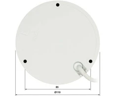 „Dahua Technology Co“ IP kamera. 8MP 1/2,7 colio CMOS, 2,8 mm. 110° F1.6, 20–25 kadrų per sekundę, IR+LED 30 m., WDR, IVS, IP67, mikrofonas