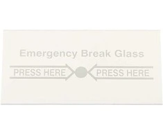 Delta Opti ATSARGINIS LANGELIS PW-C1/GLASS FOR EMERGENCY DOOR RELEASE BUTTONS