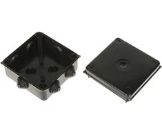 ATSIŠAKOJIMO DĖŽUTĖ SU RIEBOKŠLIAIS LUX-135X135/EPN IP55 Elektro-Plast