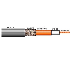 TST KABELIS KONCENTRYCZNY RF-7 50 Ω