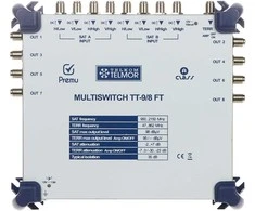 Podspeakers MULTISWITCH TT-9/8-FT-PREMU 9 ĮĖJIMAI / 8 IŠĖJIMAI PREMU TELMOR