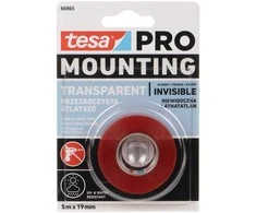 DVIŠALĖ MONTAVIMO JUOSTOS MONTAVIMAS-PRO/TRANSPARENT/5X19 TESA