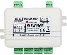 Ewimar DYSTRYBUTOR MAGISTRALI RS-485 EW-485/4/1/SO Z SEPARACJĄ OPTYCZNĄ
