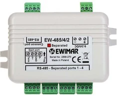 Ewimar DYSTRYBUTOR MAGISTRALI RS-485 EW-485/4/2/SO Z SEPARACJĄ OPTYCZNĄ