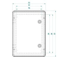 HERMETIŠKAS KORPUSAS INDUSTRIAL/252X352X142/SR1-TR/EPN 252 x 352 x 142 mm Elektro-Plast Nasielsk