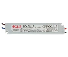 12W LED Maitinimo šaltinis GLP 12V IP67