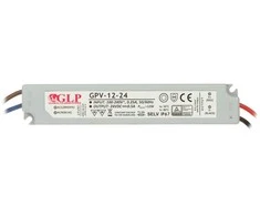 Bikuvalt 12W LED Maitinimo šaltinis GLP 24V IP67