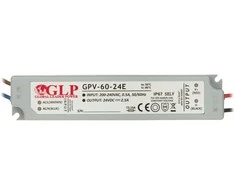 GLP 60W LED maitinimo šaltinis, 24V, 2,5A, IP67