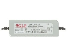 Bikuvalt 200W LED Maitinimo šaltinis GPV 24V IP67