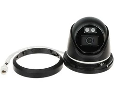IP kamera Hikvision dome DS-2CD2386G2H-IU F2.8 (juoda, 8 MP, 30 m. IR, AcuSense)