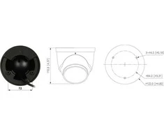 IP KAMERA IPC-HDW3549H-AS-PV-0280B-S5-Juodas TiOC Full-Color - 5 Mpx 2.8 mm DAHUA