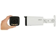 Dahua Technology Co IP kamera HFW2849T-ZAS-IL. 8MP FULL-COLOR. IR+LED pašvietimas iki 60m, 114°, PoE, IP67, SMD