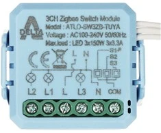 SMART SWITCH ATLO-SW3ZB-TUYA ZigBee, Tuya Smart