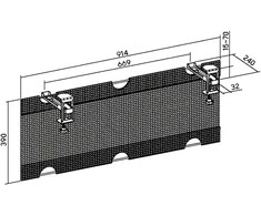 KABELIŲ TVARKYTUVĖ OKW-117M BRATECK