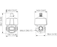 KAMERA IP ROTACINĖ VIDINĖ SD3E410DB-GNY-A-PV TiOC WizSense - 3.7 Mpx 4 ... 40 mm DAHUA