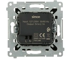 Kontak Simon MAITINIMO LIZDAS DC2USB.01/49-SIMON54 Premium 2 X 5 V DC / 2.1 A