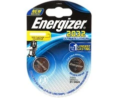 BATTERY ENERGIZER CR2032 LITHIUM 2PCS
