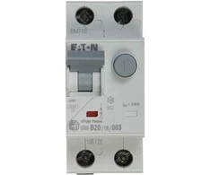 LIKUTINĖS SROVĖS GRANDINĖS PERTRAUKIKLIS HNB-B20/1N/003 VIENFAZIS, AC TIPAS 30 mA 20 A EATON