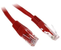 Cabletech Oem Patchcord kabelis UTP 8c kištukas-kištukas 0.5 m CCA raudonas cat.6e