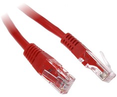 LP Tinklo laidas UTP kabelis 8c kištukas-kištukas 1,5m, cat.6e, raudonas