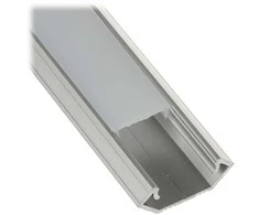 Oledowani PROFILIS SU GAUBTU JUOSTOMS LED PR-LED/CA/2M KAMPINIS SIDABRINĖ