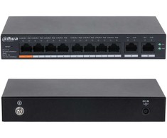 Šakotuvas Switch Dahua Technology Switch zarządzalny Dahua CS4010-8GT-60 8x1GbE 2x1GbE uplink PoE 60W
