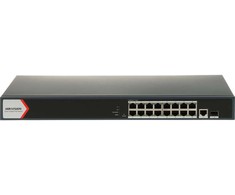 Šakotuvas Hikvision 18 prievadų, 16 PoE prievadų komutatorius Hik-vision DS-3E1518P-EI(V2)